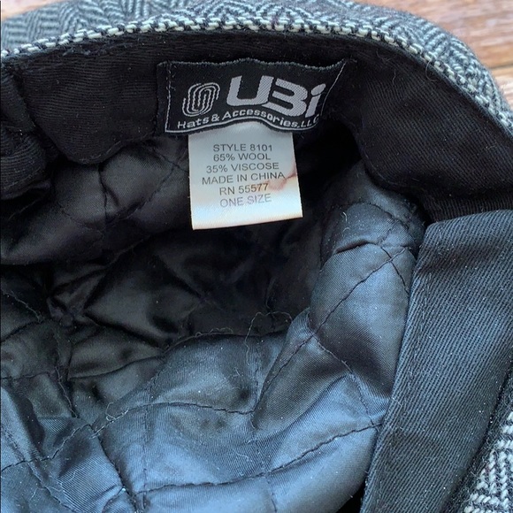 Wool blend cap herringbone - Picture 2 of 2